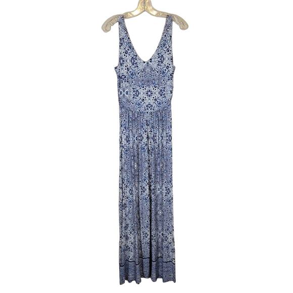 Artisan Ny Blue and White Maxi Dress - Picture 1 of 8